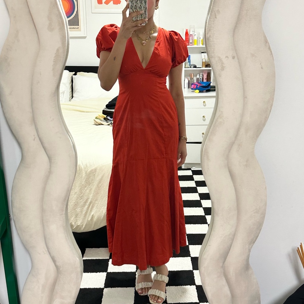 Abercrombie and Fitch poplin midi dress